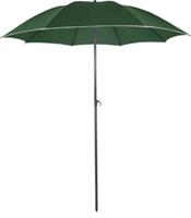 Hioshop Strand parasol S Ø200cm groen.