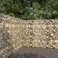 VidaXL Schanskorfmuur met deksel 300x50x200 cm gegalvaniseerd staal - 