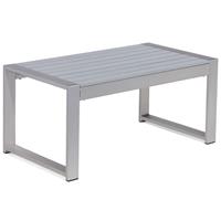 BELIANI Aluminium tuintafel 90 x 50 cm lichtgrijs SALERNO