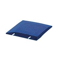 Gummi-Eckstück für Spielplatz & Sandkasten / Abschlusskante L-förmig – 40 x 40 cm – Blau - Blau