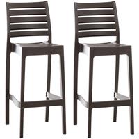 CLP 2er Set Barhocker Ares-braun
