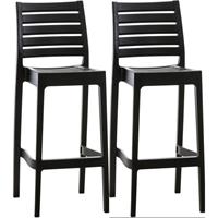 CLP 2er Set Barhocker Ares-schwarz