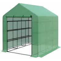 Deze stabiele foliekas kan indien nodig snel en eenvoudig worden opgezet en na het kweken ook weer worden gedemonteerd - bestel het nu bij Aosom! Gratis verzending. Topkwaliteit tegen de beste prijs.
