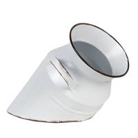 Clayre & Eef Decoratie Melkbus Ø 17*30 Cm Wit Metaal Melkkan Wit Melkkan