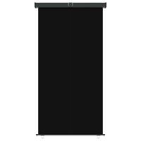 VIDAXL Balkon-Seitenmarkise 160 × 250 cm Schwarz - Schwarz