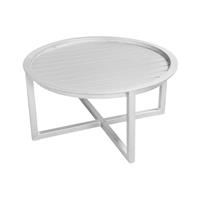 Timmermans Tuinmeubelen Beach 7 Bijzettafel Queens White 75 Cm