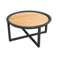 Timmermans Tuinmeubelen Beach 7 Bijzettafel Queens Teak-mystic Grey 75 Cm