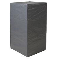 2x Grijze Afdekhoezen/beschermhoezen Voor Gestapelde Stoelen 140 X 70 Cm - Tuinsethoezen