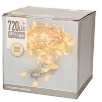 Merkloos Kerstverlichting - transparant - 720 leds - warm witte lampjes - 5400 cm - Boomverlichting -