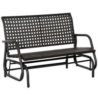 Outsunny Schaukelbank mit 2-in-1-Design grau