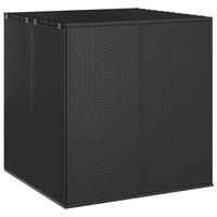 vidaXL Garten-Kissenbox PE Rattan 100x97,5x104 cm Schwarz 