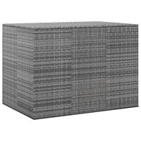 vidaXL Tuinbox 145x100x103 cm polyetheen rattan grijs