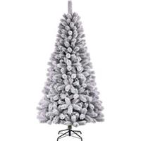 Black Box medford kerstboom groen frosted tips 710 maat in cm: 215 x 114 - GROEN