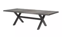 Lesli Living Tafel Castilla 2.0 Negro met kruispoot 243x103cm