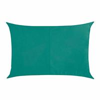 Hesperide Schaduwdoek/zonnescherm Curacao rechthoekig mint groen waterafstotend polyester - 2 x 3 meter - Terras/tuin zonwering