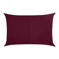 Hesperide Schaduwdoek/zonnescherm Curacao rechthoekig bordeaux rood waterafstotend polyester - 3 x 4 meter - Terras/tuin zonwering