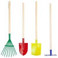 Legler small foot 10838 - Kinder-Gartenwerkzeug-Set, kunterbunt