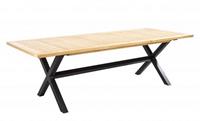 Yoi Wakai dining table 236x100cm. alu black/teak