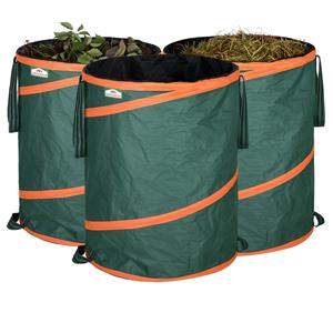 Gardebruk Popup Gartentasche 3er-Set Grün je 85 Liter