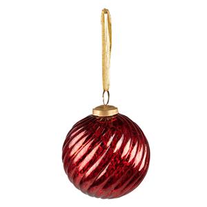 Kerstbal Ø 9 Cm Rood Glas Kerstdecoratie Kerstversiering Kerstboomversiering Rood Kerstdecoratie