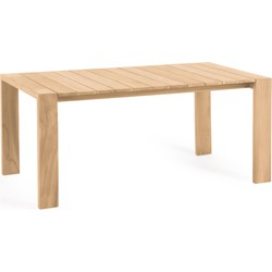 Kave Home Victoire tuintafel in massief teakhout 240 x 110 cm