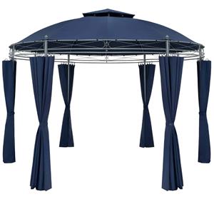 Paviljoen Toscana Blauw Ø3,5 meter UV 50+Bescherming