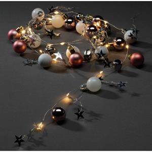 Konstsmide Christmas LED-Lichterkette, bunte Perlen, Kugeln und Sterne