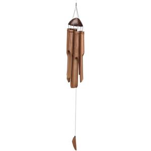 Bamboe Windgong/windorgel Met Koordstopper 54 Cm - Windgong