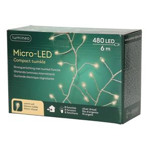 Lumineo Kerstverlichting Met 8 Functie Twinkel Effect Warm Wit 480 Lampjes 600 Cm - Kerstverlichting Kerstboom