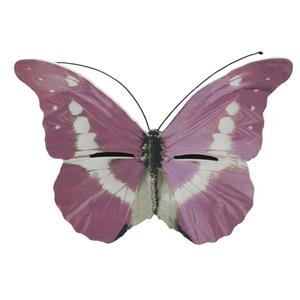 Decoris Roze Vlinder Insectenhotel 20 Cm - Insectenhotel