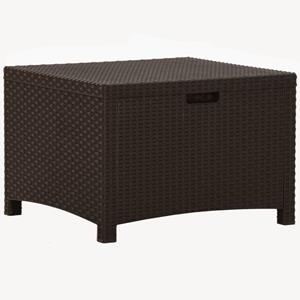 VidaXL Tuinbox 60x54x41 Cm Polypropeen Rattan Bruin