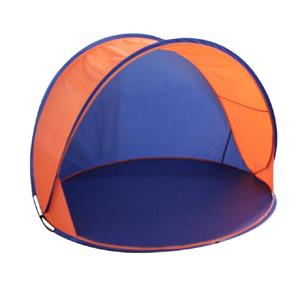 Shoppartners Beachshelter Pop-up Strandtent/windscherm Blauw/oranje 150 X 80 Cm - Windschermen