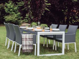 BELIANI Set van 4 Tuinstoelen Grijs BACOLI