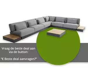 4 Seasons Outdoor Ibiza hoekbank met salontafel van 