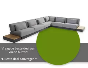 4 Seasons Outdoor Loungebank Ibiza zonder salontafel van 