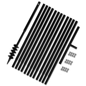 VidaXL Grondboor 80 Mm Met 13 M Verlengstuk Staal