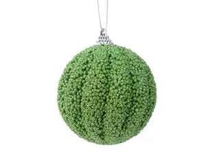 Groene foam kerstbal