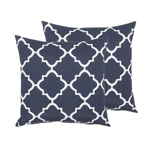 Sofades - Tuinkussen Set Van 2-blauw-polyester