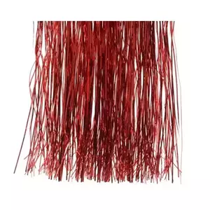 Decoris Lametta Vinyl Glans 50x40cm Rood