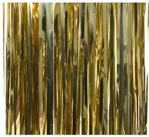 Decoris Gordijn lametta b90h200cm goud