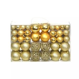 VIDAXL Kerstballenset 6 cm goud 100-delig