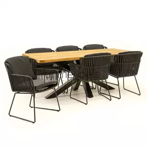 Tuinset Vitali antra met Spectral 200cm tafel van 4 Seasons Outdoor
