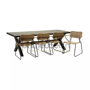 Vita Tuinset Swing met met Braga tuintafel 240cm van 