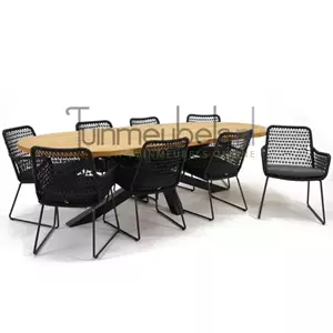 Taste by 4 Seasons Outdoor Tuinset Athena dining met Mistral tafel ovaal 280