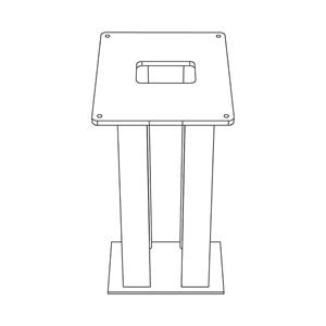 Siedle 200048014-01 ZE/STL 308 x 308 Standfuß Stahl nicht rostend