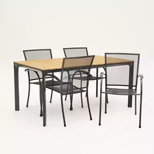 Lesli Living Tuinstoel Nordic met Arezzo tafel 160 x 90 cm