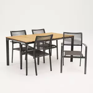 Lesli Living Tuinstoel Vito rope met Arezzo tafel 160 x 90 cm