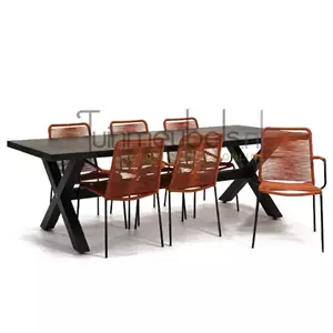 Vita Tuinstoel  Luxor terra met braga tafel 240 cm