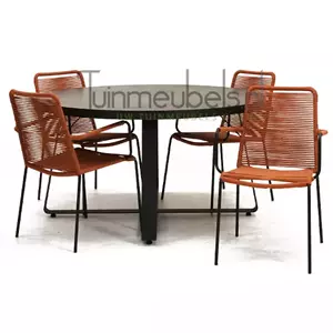 Vita Tuinstoel  Luxor terra met braga tafel 140 cm rond