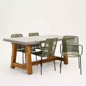 Vita Tuinstoel  Luxor groen met judy tafel 180 cm
